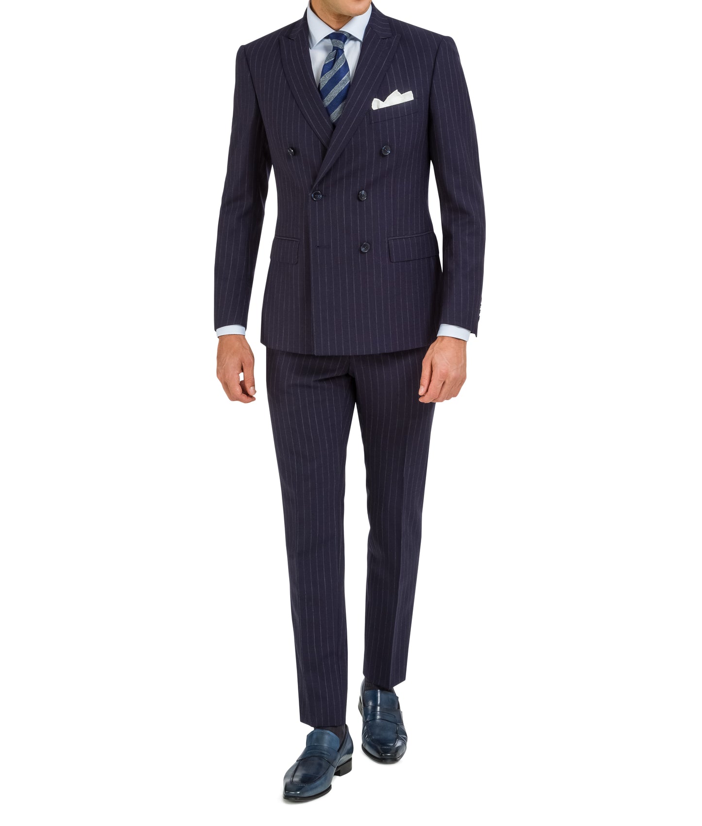 Double-breasted suit made of 100% wool 6 weeks delivery