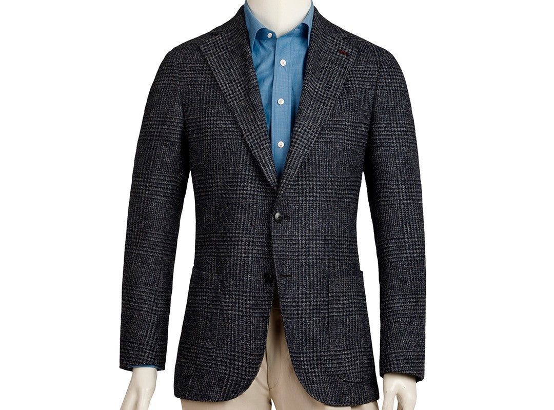 Blue Checked Wool Blazer – 6 weeks delivery