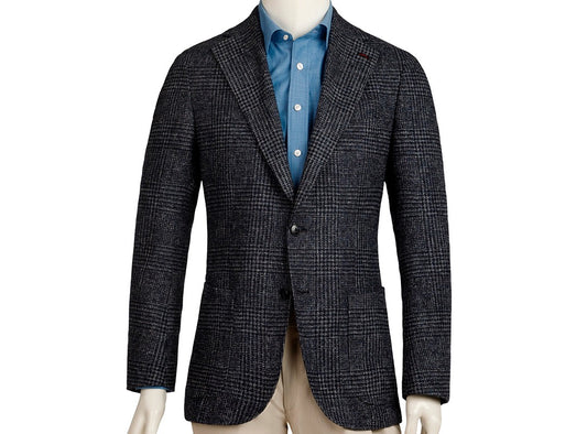 Blue Checked Wool Blazer – 6 weeks delivery